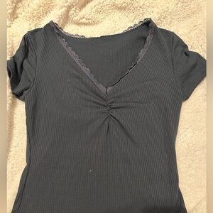 Y2k crop top with lace